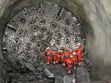 Tunneling under the Alps