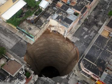 Swallowed By A Sink Hole